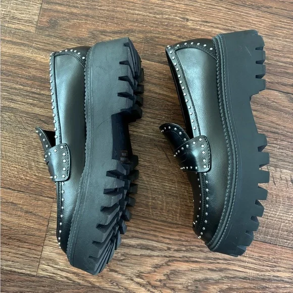 DV Dolce Vita Women's Landun Lug Sole Platform Loafers - Picture 12 of 14